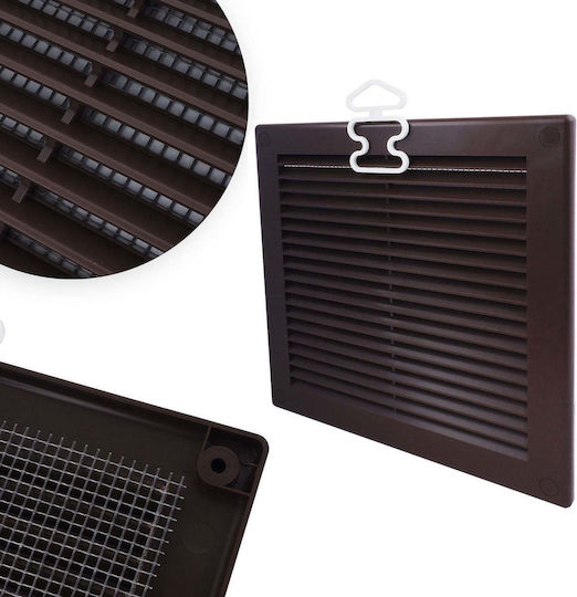 Awenta Vent Louver 20x20cm Square With Sieve