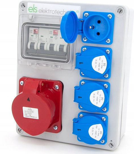 ELS Elektrotechnika Wall Mounted Waterproof Electrical Fuse Box P190xH240xW100mm
