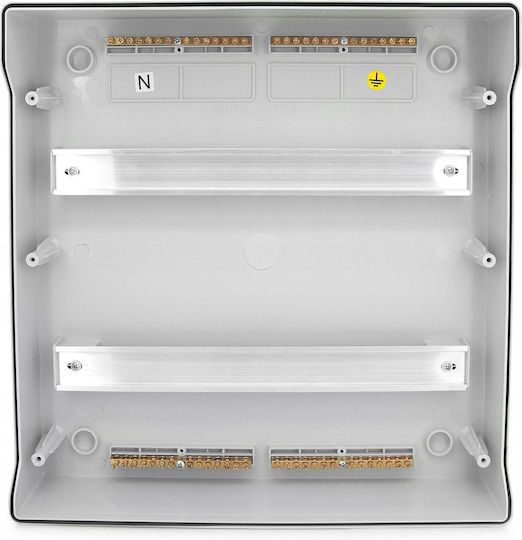 ELS Elektrotechnika Wall Mounted Waterproof Electrical Fuse Box 2 Rows 18 Elements P380xH380xW115mm