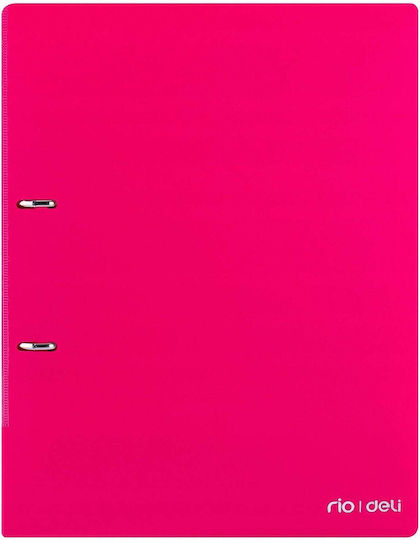 Deli Arc Ring Binders 4/30 for A4 Paper Pink 1pc