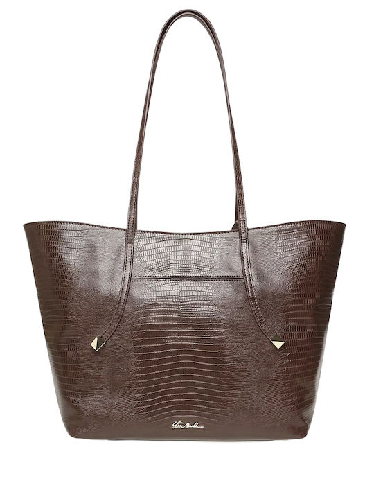 Steve Madden Women's Shopper Bag Croco Brown
