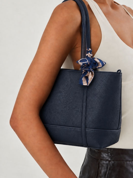 Fabric Women's Shoulder Crossbody Bag Navy Blue