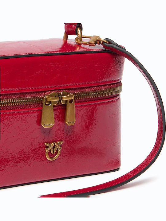 Leather Women's Tote Bag Red