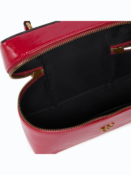 Leather Women's Tote Bag Red
