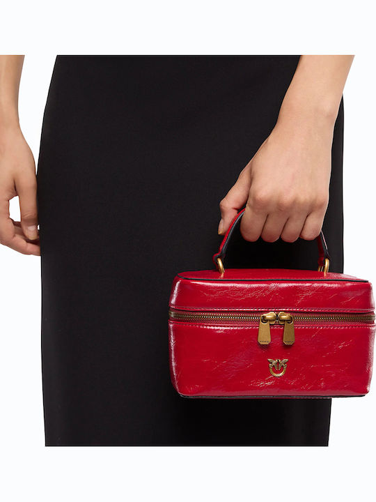 Leather Women's Tote Bag Red