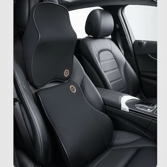 Premium Comfort Car Cushions Lumbar Cervical Support Compatible All Cars Removable Cover