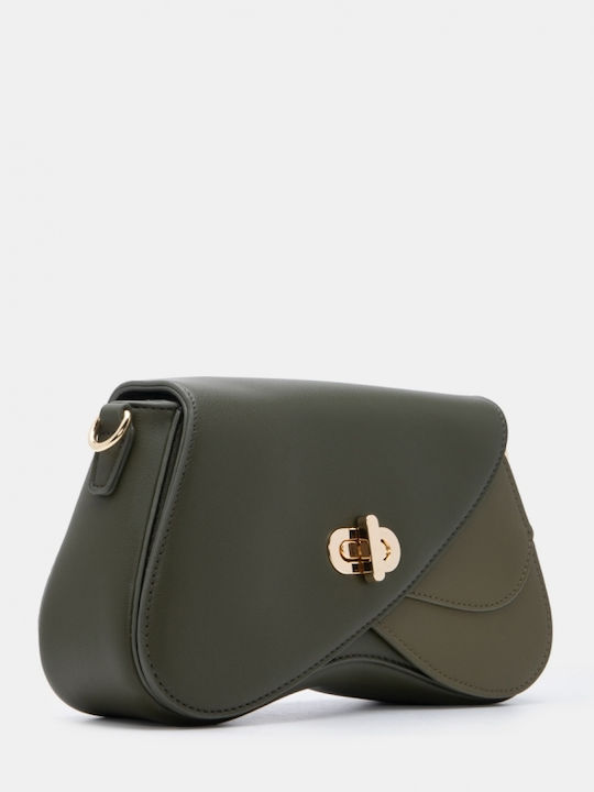 Fabric Women's Shoulder Bag Khaki