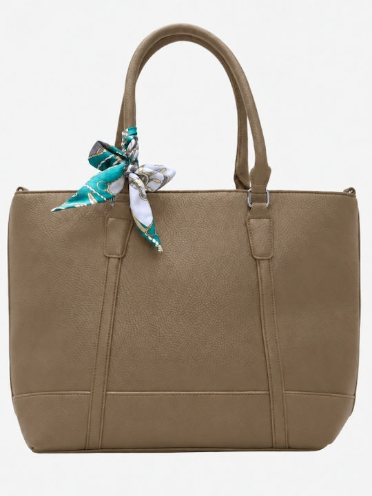 Fabric Women's Shoulder Crossbody Bag Khaki