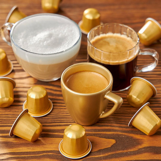 Strauss Coffee Espresso Kapseln Karamell Kompatibel mit Maschine Nespresso 10 Stück