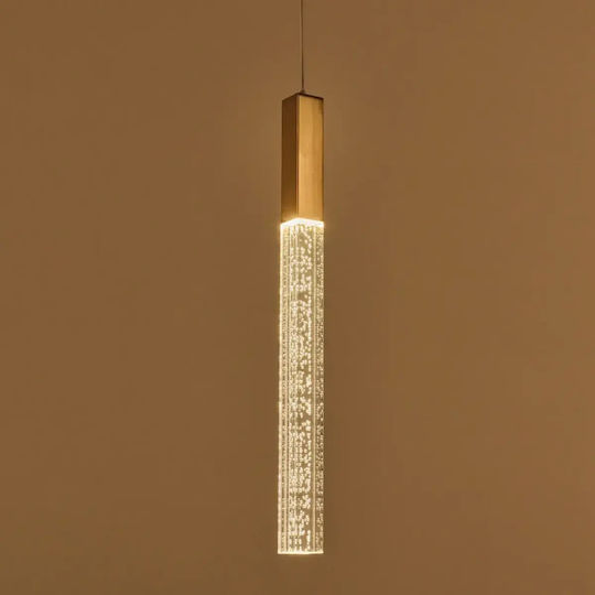 350lm Висящо Тавано Осветително Тяло Златист LED с Регулируемо Бяло Светлина