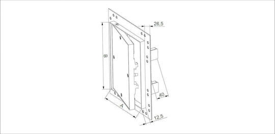 Awenta Вентилационна Решетка 40x60см Квадратна