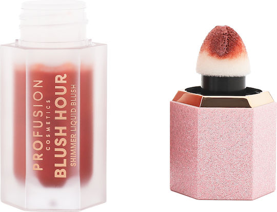 Profusion Cosmetics Shimmer Hour Liquid Ρουζ Berry Mimosa 6ml