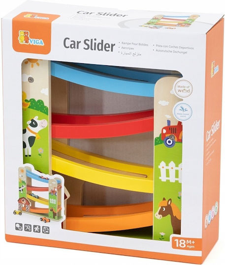 Viga Toys Viga Toys Car Slide Farm Auto