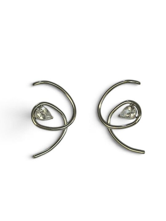 Steel Stahl Ohrringe mit Steinen Steel Stahl Ohrringe mit Steinen
