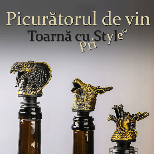 Capac Metalic De Scurgere Pentru Sticle De Vin Auriu