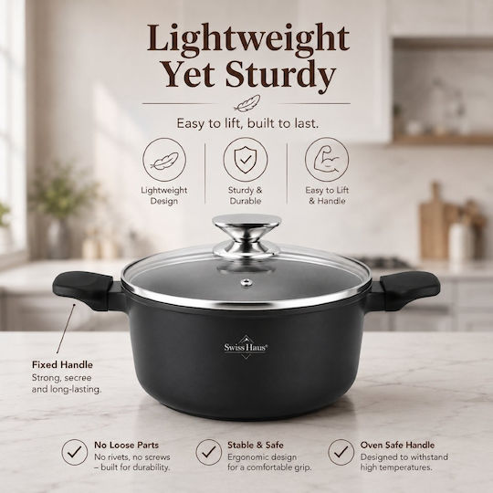 Swiss Haus Shallow Pot 7.2lt / 30cm