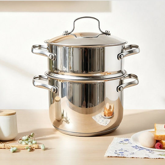 Swiss Haus Stainless Steel Shallow Steamer Pot 8lt / 22cm