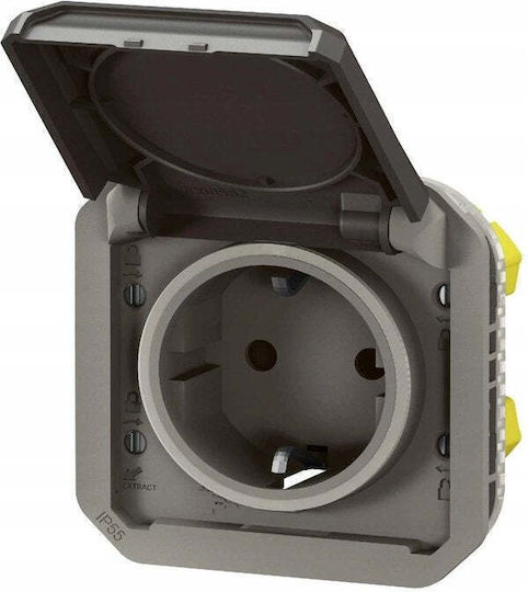Legrand Plexo Einzeln Gemauerte Steckdose Wasserdicht Grau
