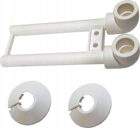 Red Marcă Abg Racord Colțar de Conectare pentru Calorifer Pp-r 20mm X 16mm 3/4" Țevi Pex