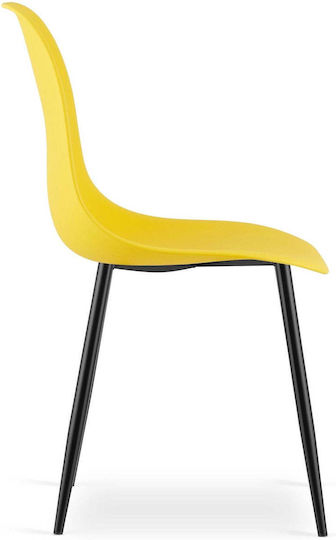 Leobert Ess- und Küchenstühle Metallisch Gelbe 52x47x46cm