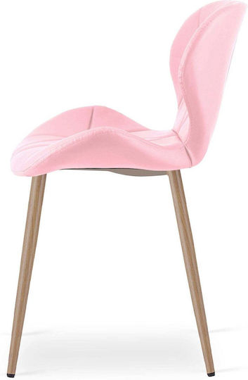 Mango Ess- und Küchenstühle mit Künstliches Leder Rosa 52x47x46cm