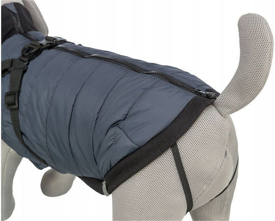 Trixie Pontis Dog Coat Fleece Blue Small with Back Length 36 cm