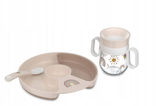 Mepal Set Pentru Bebeluşi Cu Linguri Din Plastic Bej 2 Bucăţi
