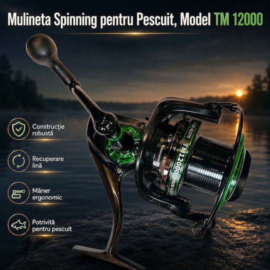 Tm 12000 Mulinetă de pescuit pentru Spinning