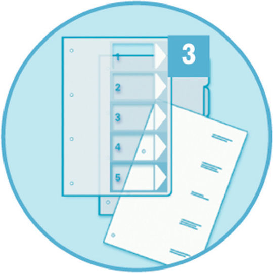 Esselte Transparent File Folder for A4 Paper Red