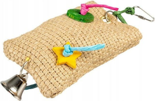 Duvo Plus Vogelkäfig-Zubehör Spiel Seil für Vogelkäfig aus Hölzernes 10cm