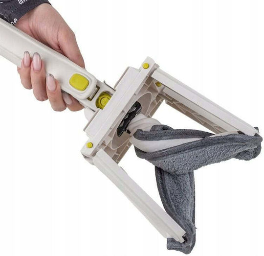 Drehbarem Mopp mit Mikrofasern WMC-3H Weiß
