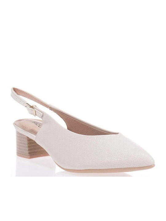 Piccadilly 739031-38 Μπεζ Slingback Γοβες