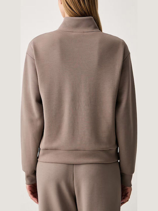 Women's Hooded Grey Sweatshirt 7W000192AF24375 U6100