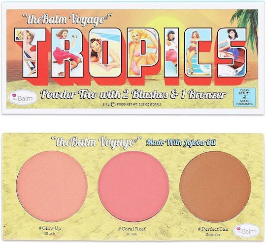 theBalm Tropics Voyage Wangenpalette Palette mit Rouge 8.5gr