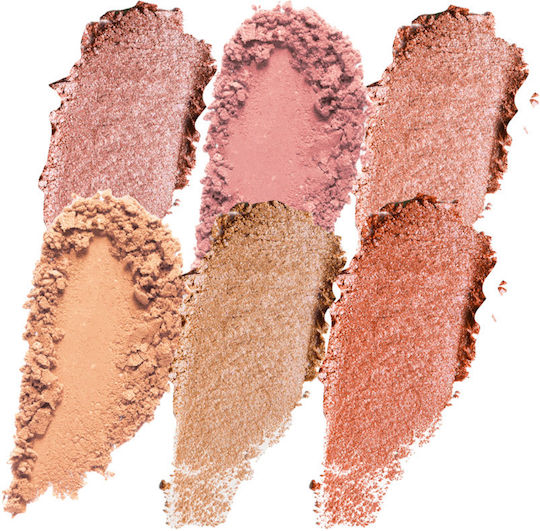 Profusion Cosmetics 6 Shade Blush Palette Παλέτα με Ρουζ 10.4gr