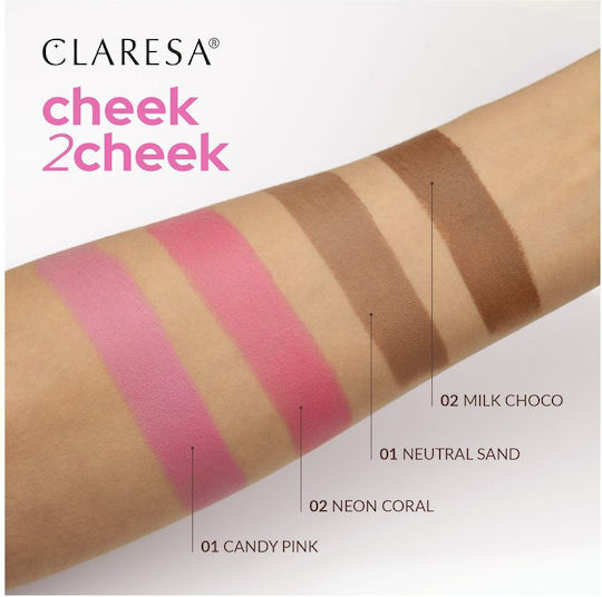 Claresa Claresa Rouge & Blush Cheek 2 Cheek Stick Candy Pink 6gr