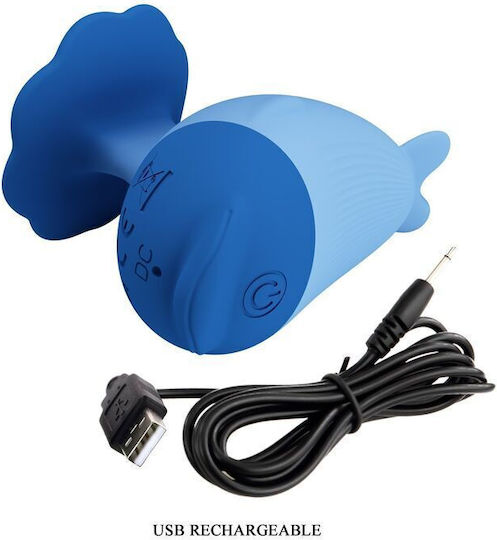 Pretty Love Dolphin Mini Вибратор с Дистанционно Управление Син