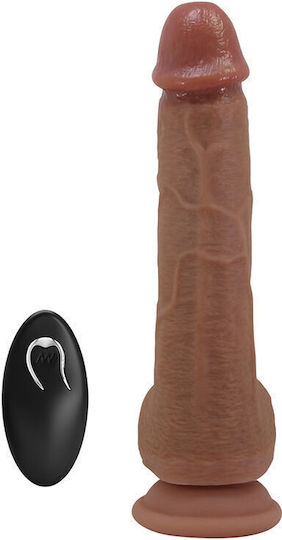 Pretty Love Tommy Realistic Vibrator with Remote Control Brown
