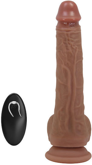 Pretty Love Realistic Vibrator with Remote Control Brown