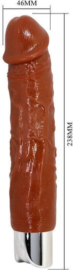 Pretty Love Realistic Vibrator with Remote Control Brown