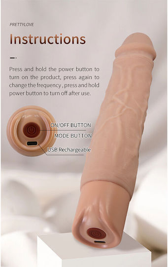 Pretty Love Realistic Vibrator 22cm