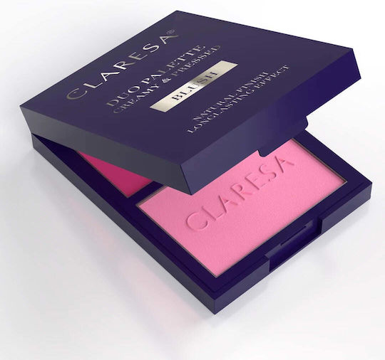 Claresa Duo Rouge & Blush Palette mit Rouge 01 Awesome Blossom 8,5g