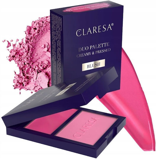 Claresa Duo Rouge & Blush Palette mit Rouge 01 Awesome Blossom 8,5g
