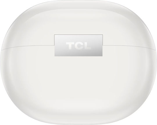 TCL CrystalClip Open Ear Căști Bluetooth Handsfree cu Rezistență la Transpirație și Husă de Încărcare Albe