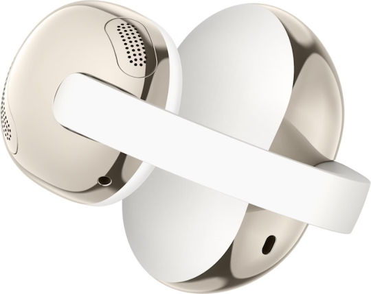 TCL CrystalClip Open Ear Căști Bluetooth Handsfree cu Rezistență la Transpirație și Husă de Încărcare Albe