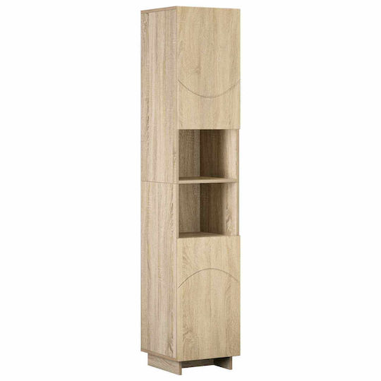 vidaXL Badezimmer-Säulenschrank Ντουλάπι Boden Säule M36.5xB38xHöhe 180cm Sonoma