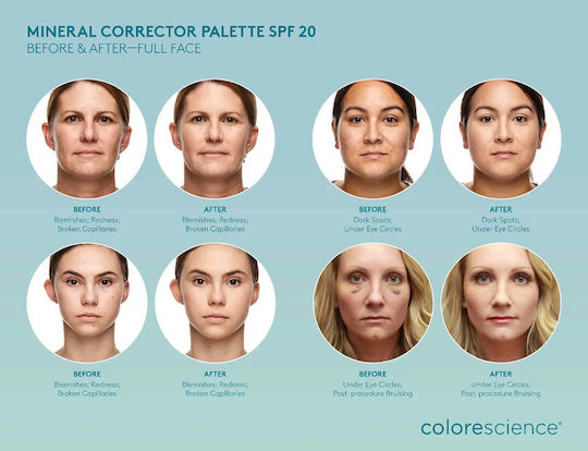 Colorescience Коректор Палитра Палитра с минерални коректори