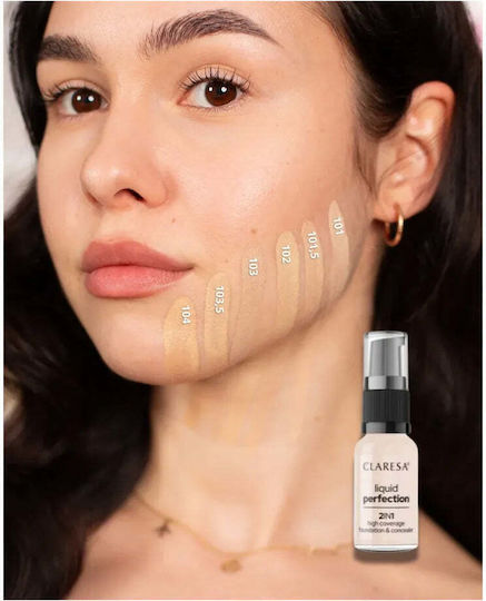 Claresa Liquid Perfection Concealer Lichid 101,5 Vanilie 18gr