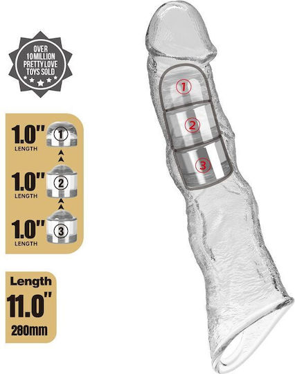 Pretty Love Transparent Penis Extension 28cm