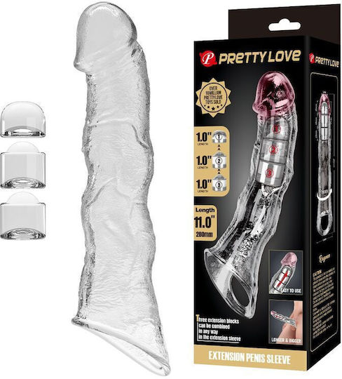 Pretty Love Transparent Penis Extension 28cm